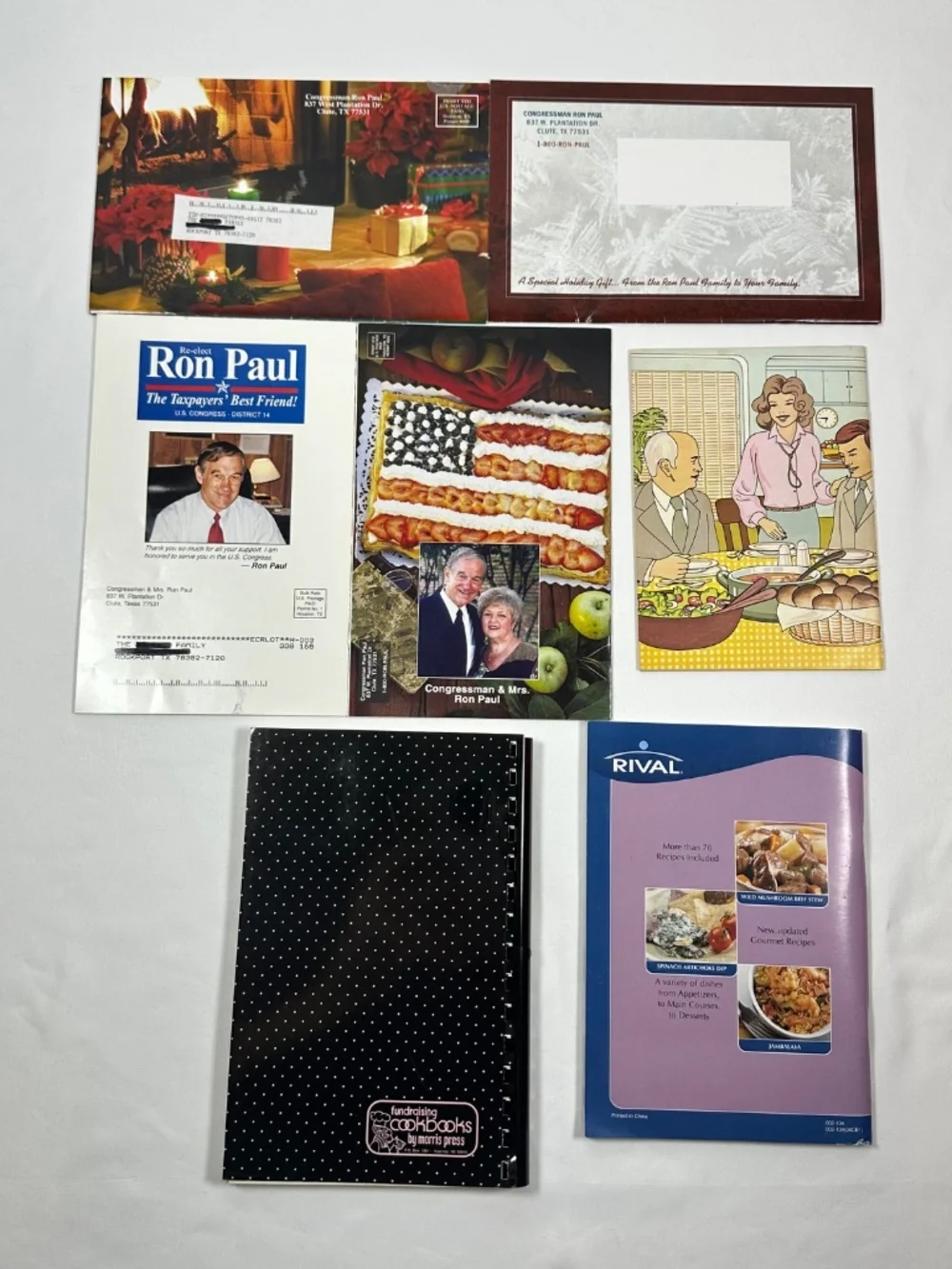 Huge Vintage Cookbook Lot: Barbara Swell, Texas Regional, Campaign Recipes